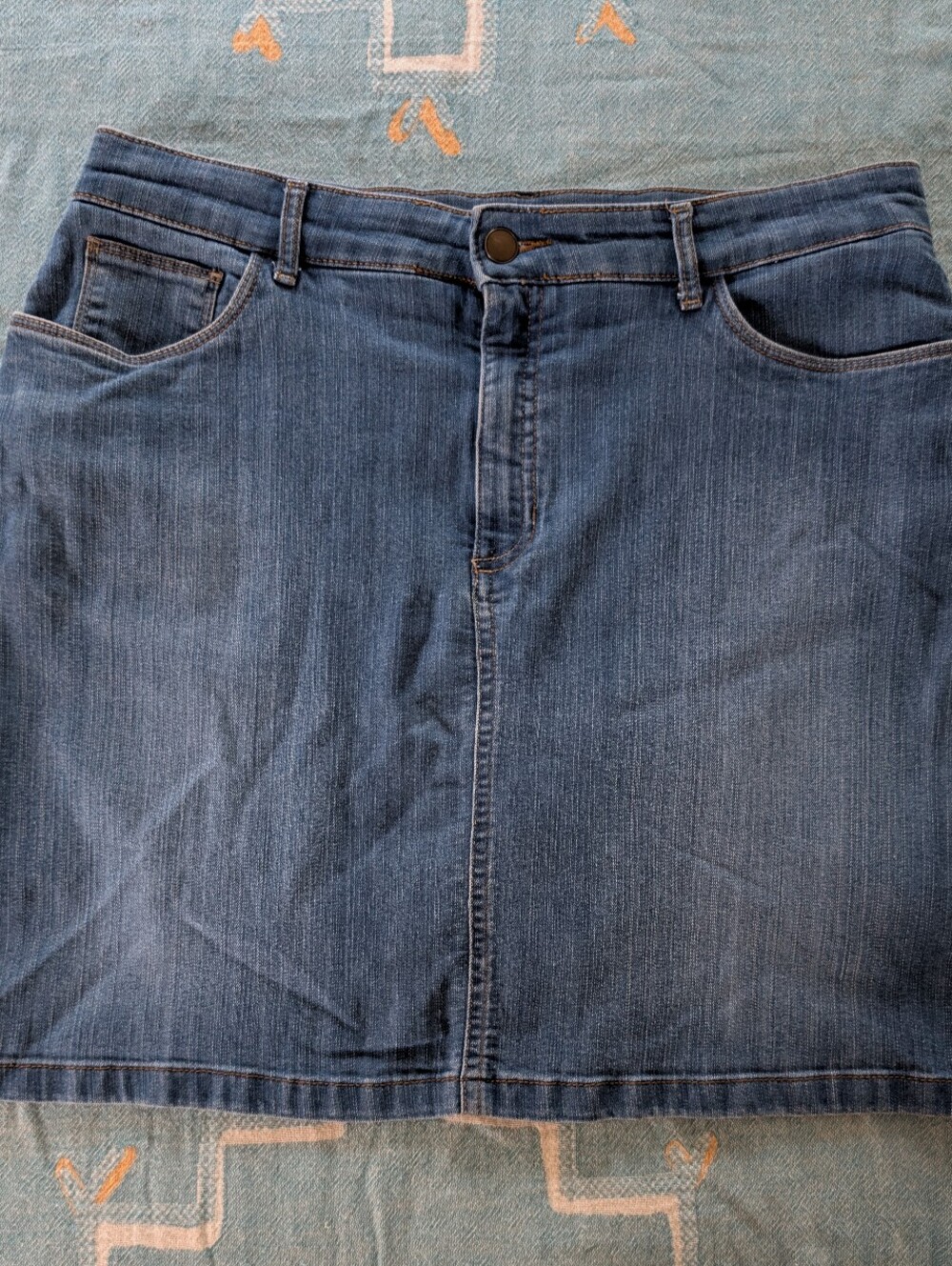 Croft&Barrow Denim Mini Attached Shorts Size 12